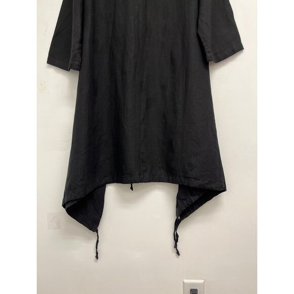 NWT Bryn Walker Linen A-Line Lagenlook Ruched Asymmetrical Art to Wear Tunic Med - Picture 6 of 14